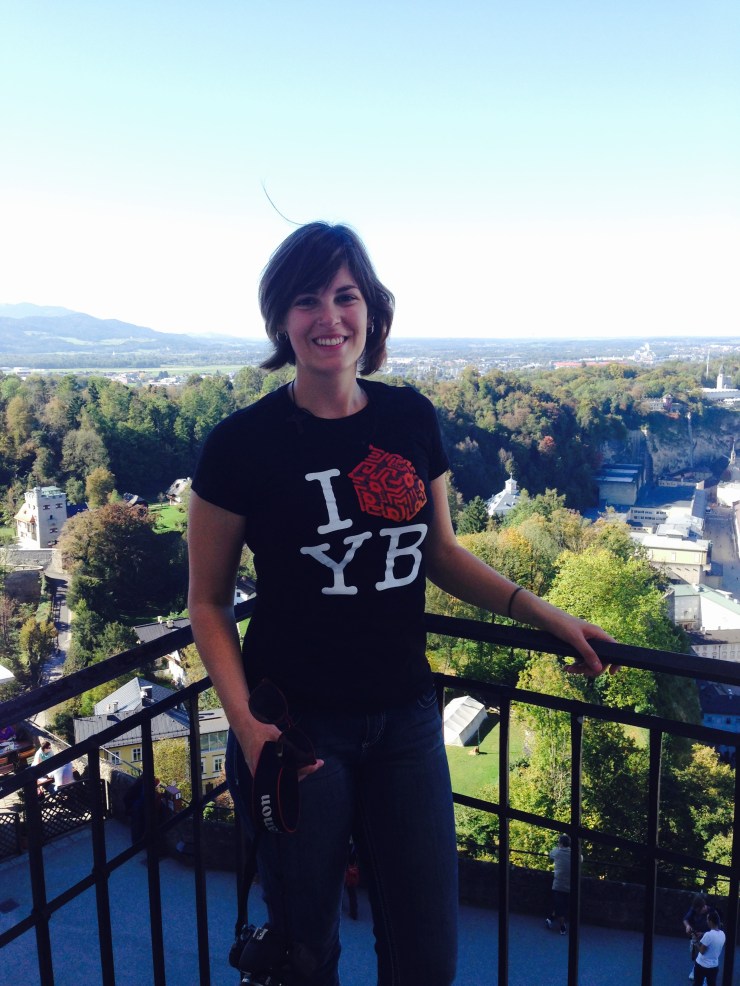 Me on one of the viewing spots at Fortress Hohensalzburg. I'm grateful to all the kind strangers who have been willing to take pictures of me on this trip.