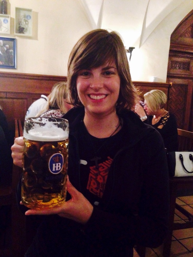 I drank an entire liter of beer! I'm actually quite proud of myself. 