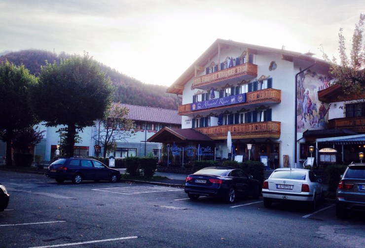 The outside of my hotel, the Alpenhotel Reiger.