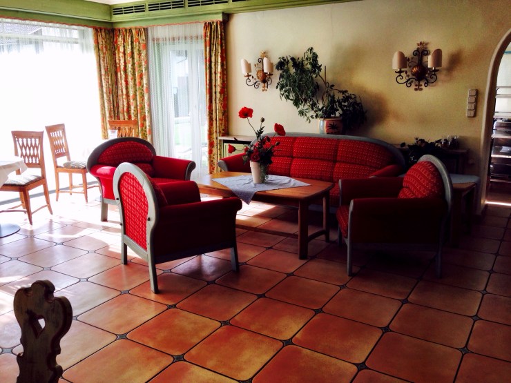 One of the common seating areas in my hotel. All of the rooms were very pretty and cozy.