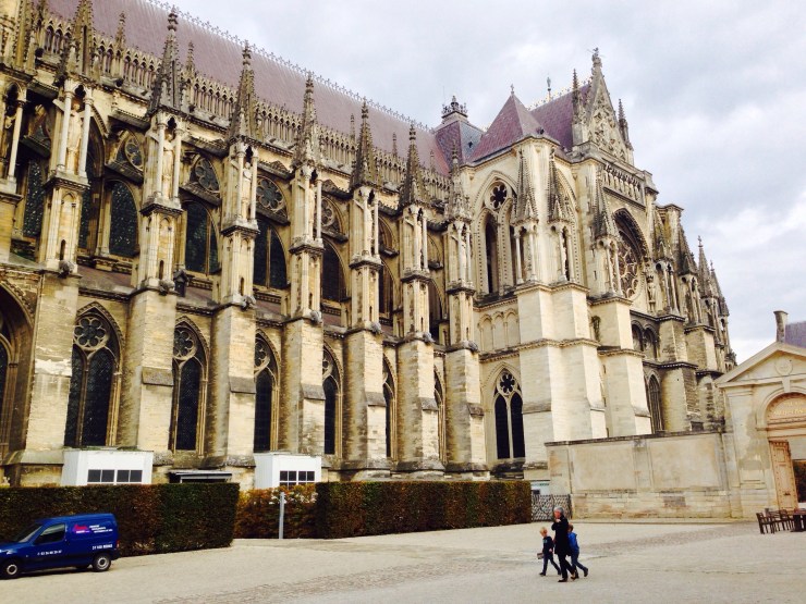 The incredible Notre Dame Cathedral in Reims.