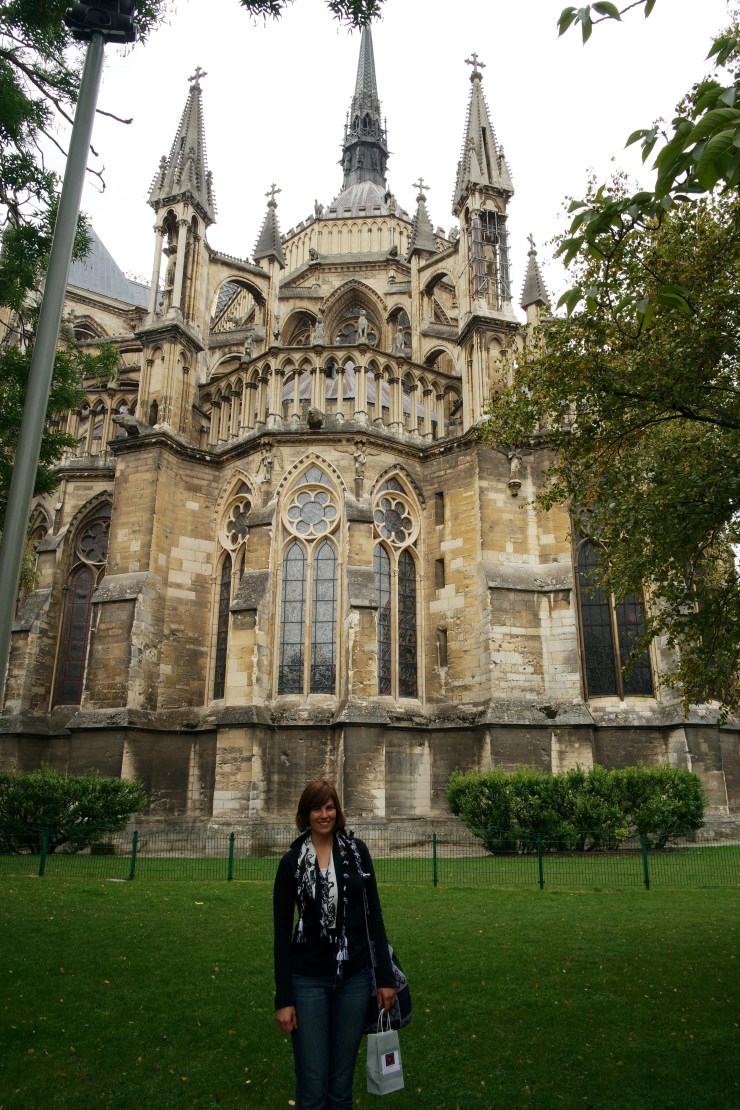 A view of the back of the cathedral.