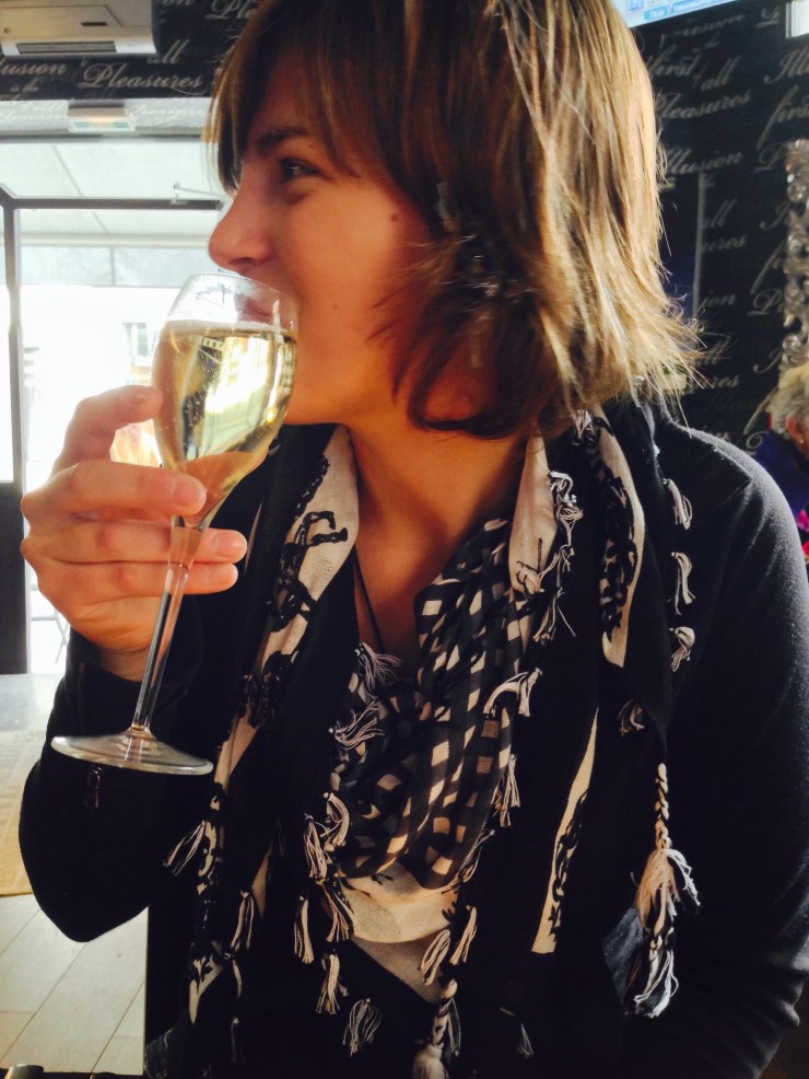 I couldn't quite handle the bubbly.