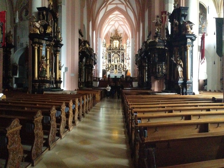The view from the back of the church.