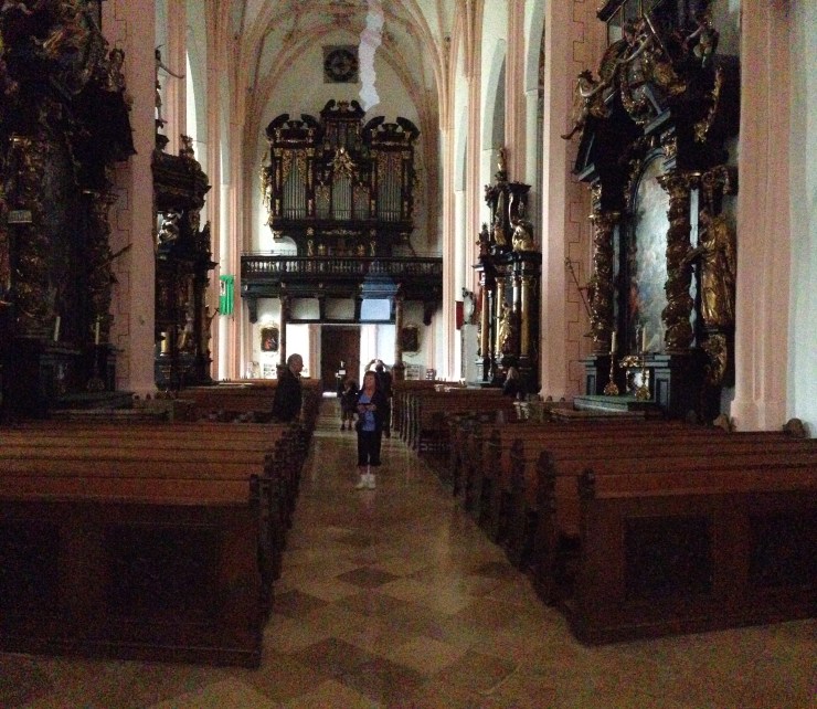 View from the front of the church.