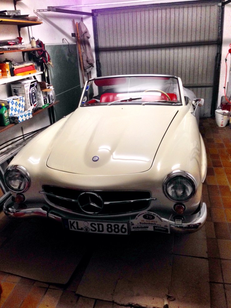 My great aunt's old Mercedes-Benz. Beautiful car.