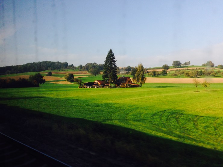Bavarian countryside from my train window.