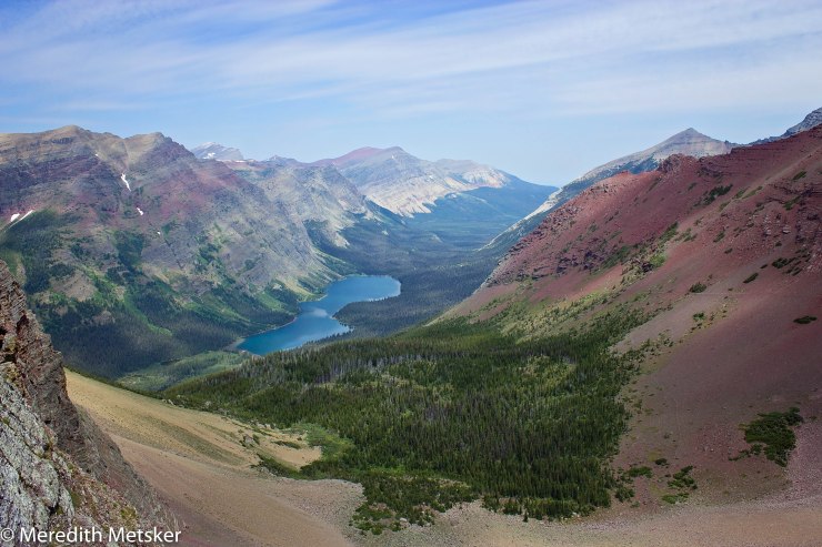 View from the Ptarmigan Tunnel in Glacier National Park, July 2015