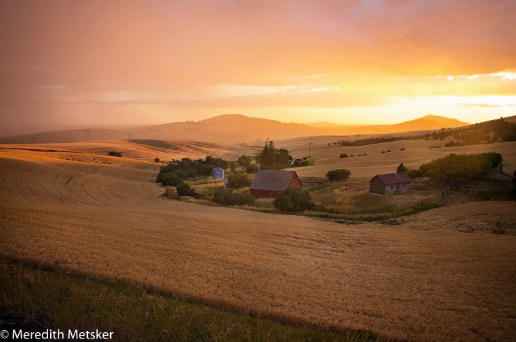 Rainy Palouse sunset